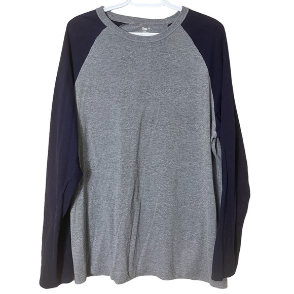 Men’s Gap Raglan Fitted Long Sleeve Casual Tee Shirt XL Basic Everyday - Picture 2 of 6